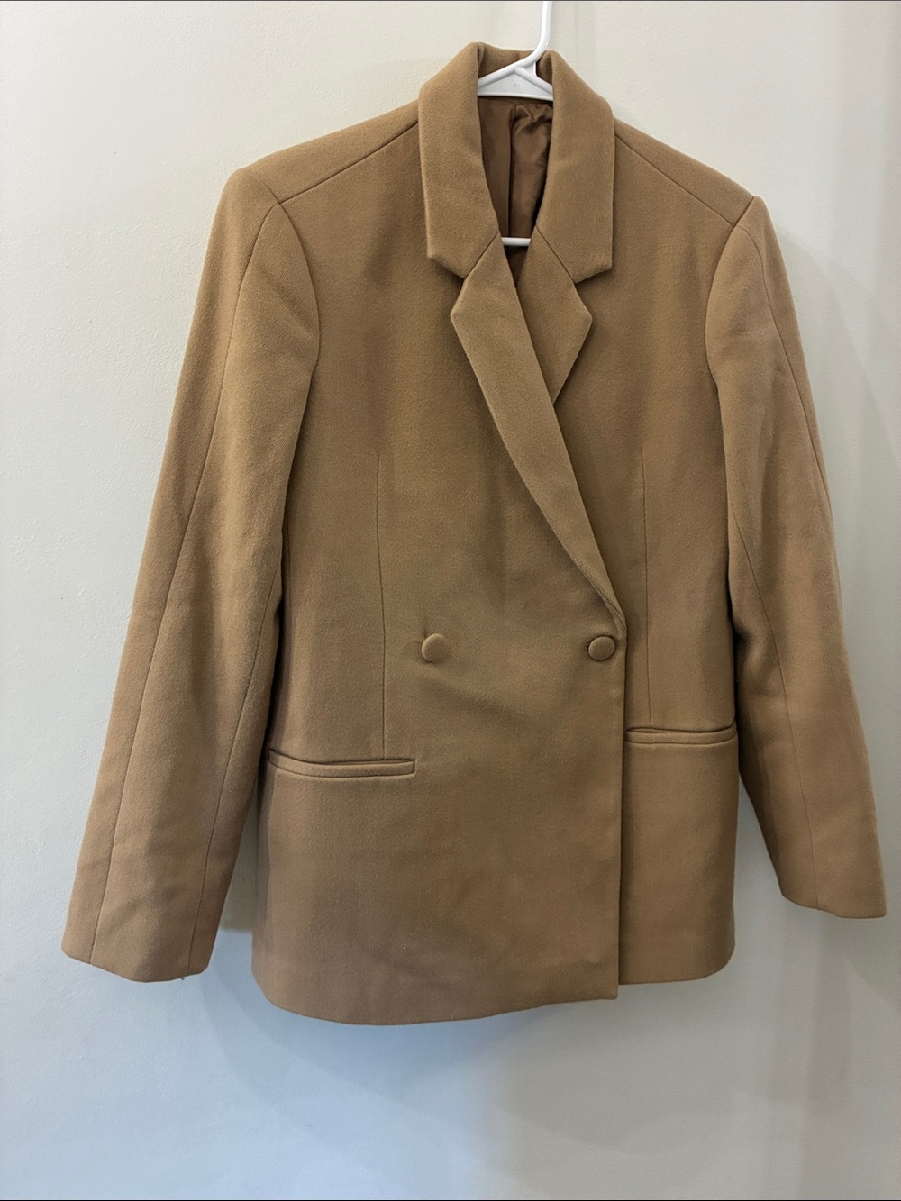 Anine Bing - Womens Double-Breasted Camel blazer - oversized - XS - 100% wool